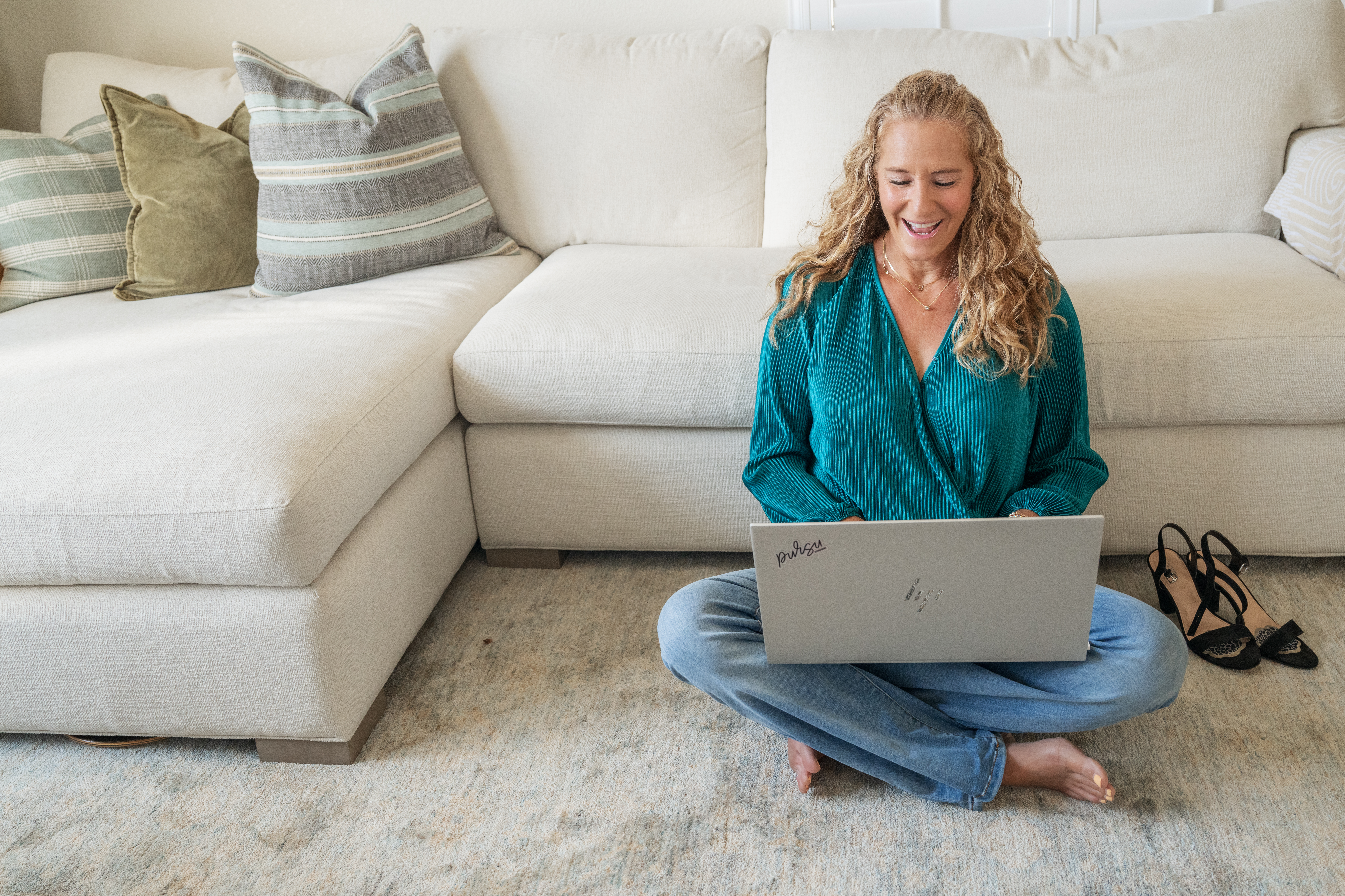 Branding photoshoot of an entrepreneur working